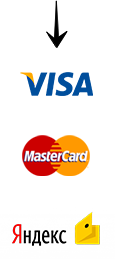 VISA MasterCard YandexMoney VISA MasterCard YandexMoney